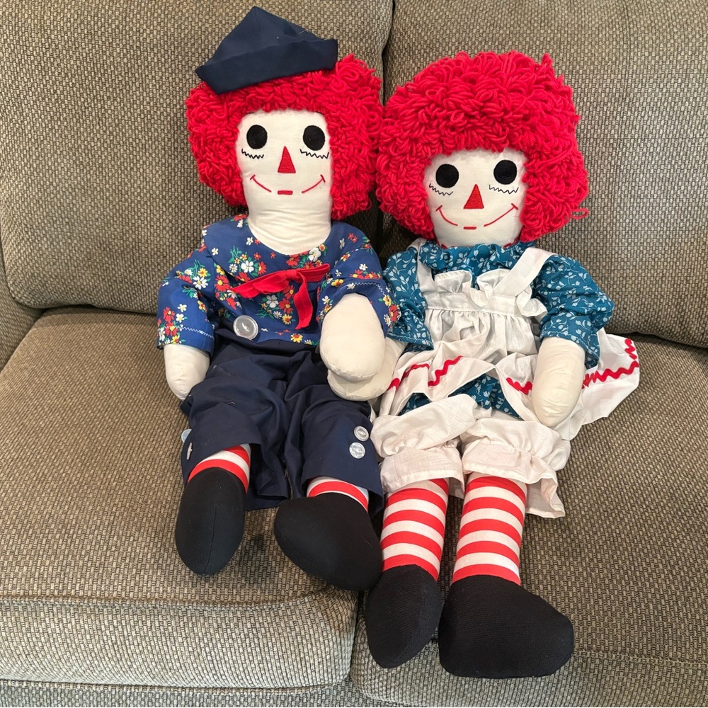 VINTAGE | Raggedy Ann & Andy | Handmade | - Picture 2 of 11